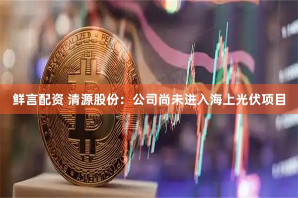 鲜言配资 清源股份：公司尚未进入海上光伏项目